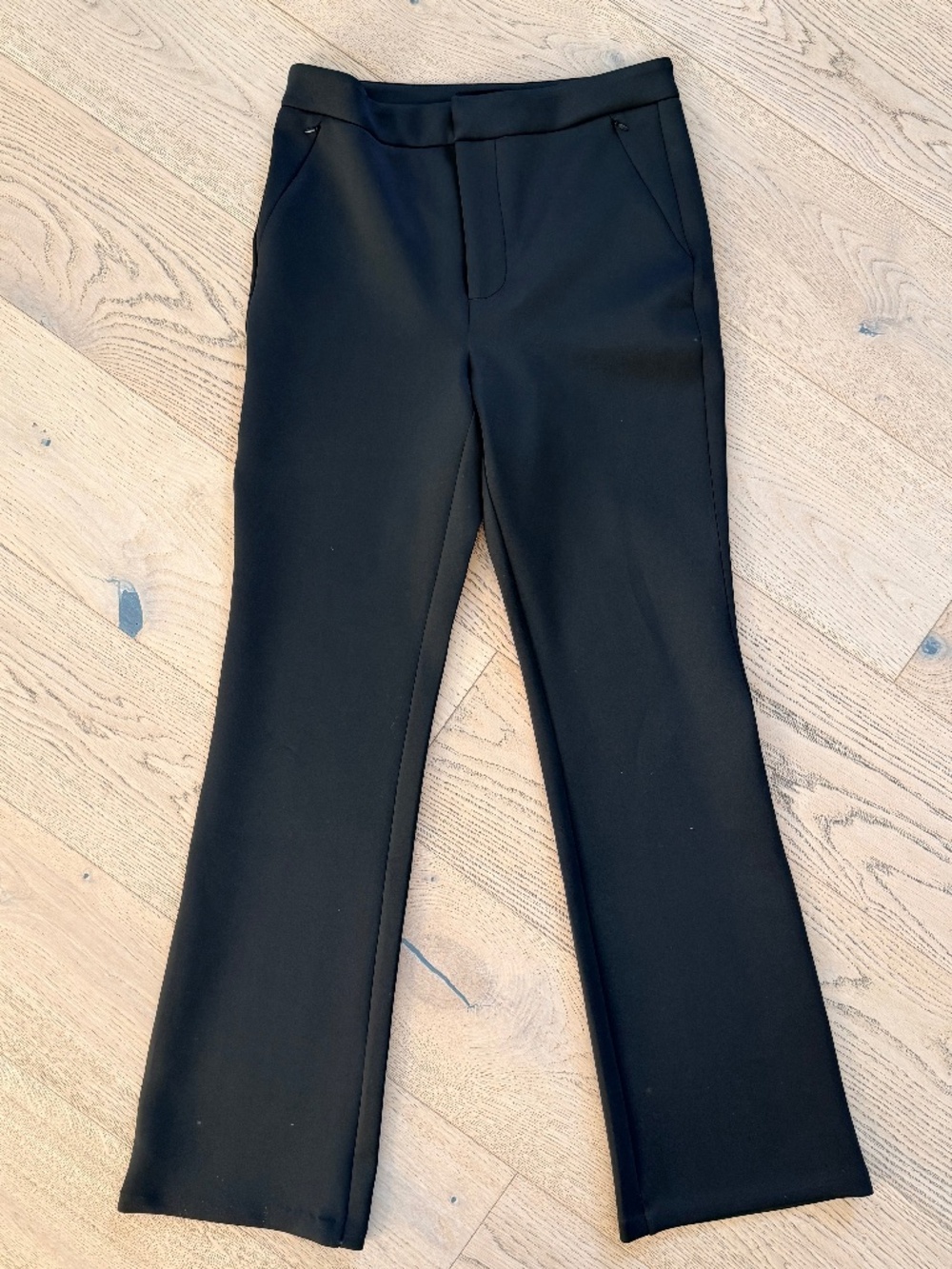 Good American Scuba Boss Straight Leg Trouser Black Size 6